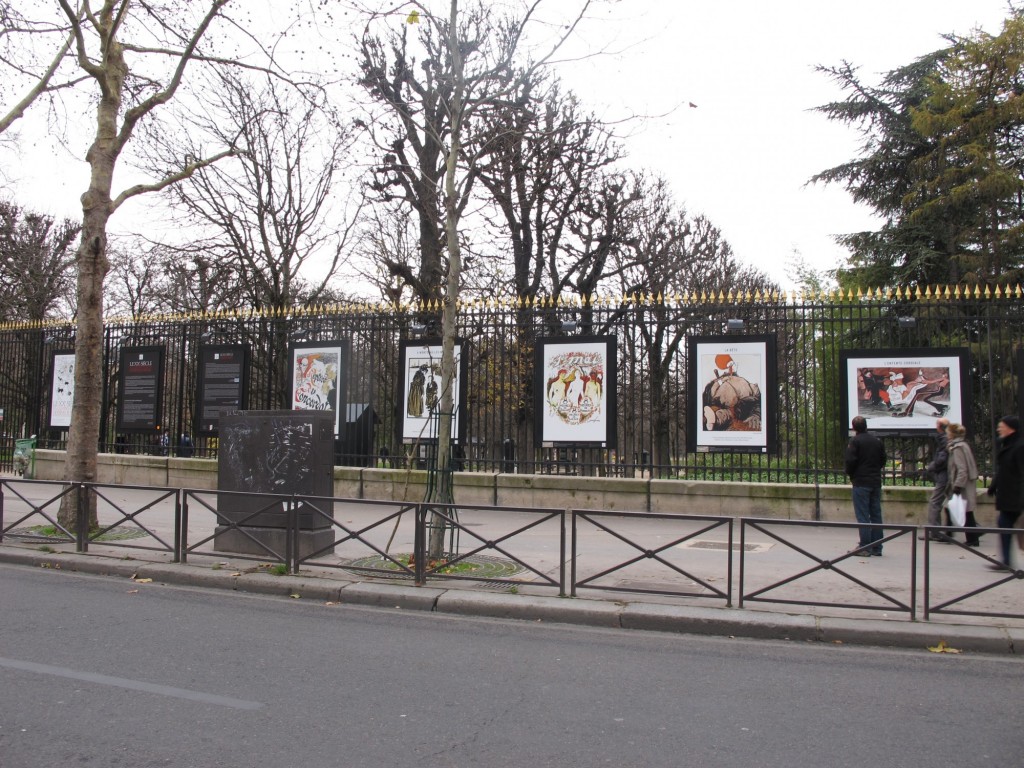 exposition dessins grilles jardin Luxembourg