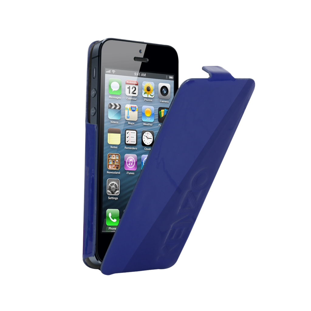 coque IPHONE 5 Kenzo glossy bleue