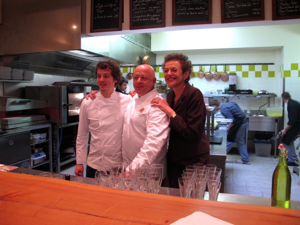 au centre, Thierry Marx, parrain des heures heureuses