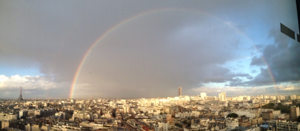 Arc en ciel sur Paris 